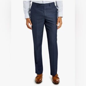 NWT Van Heusen Men's Dress Pants 38 x 34 Blue Regular Fit Suit Separates